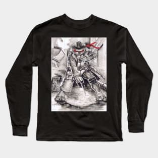 TMNT Raph on coat Long Sleeve T-Shirt